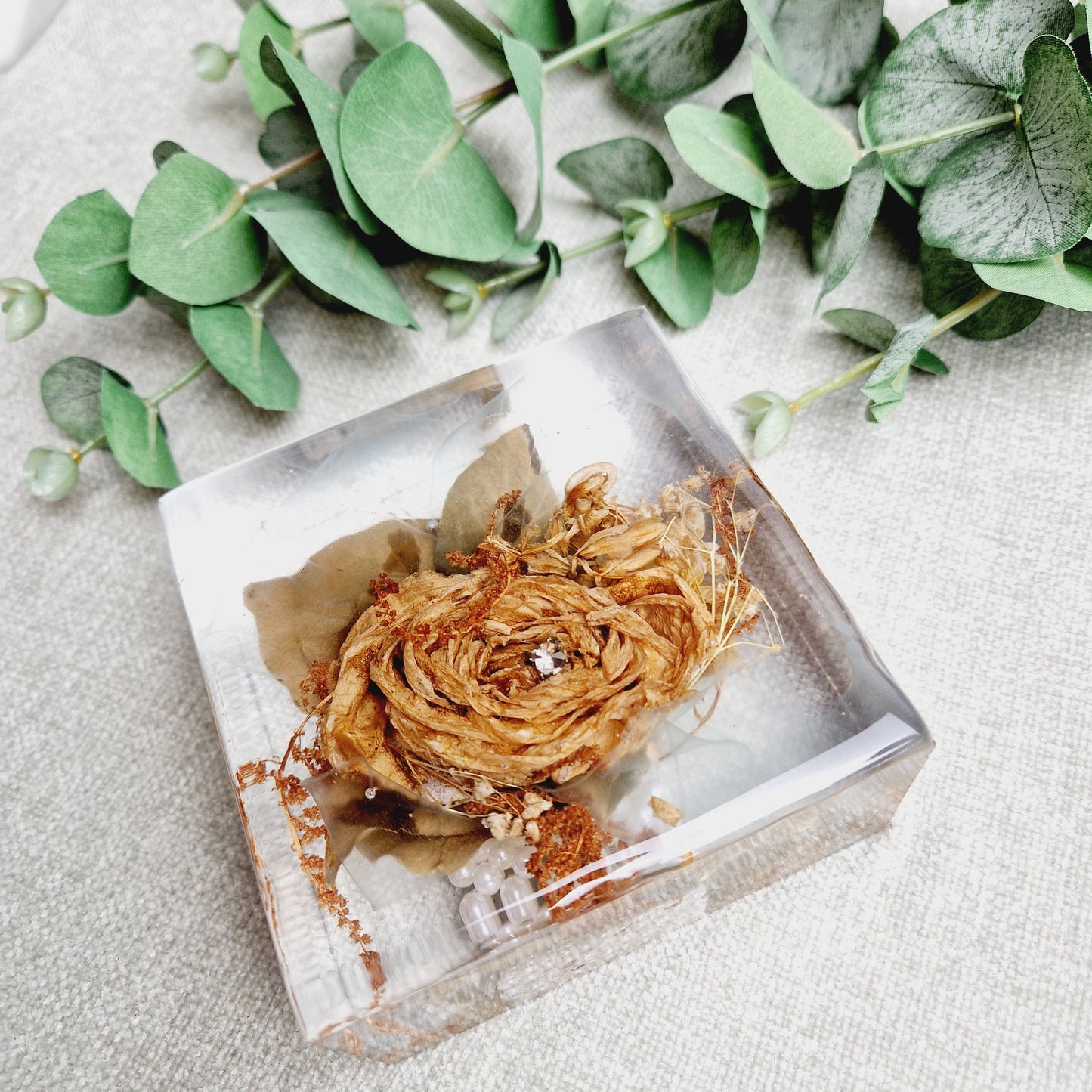 10cm freestanding block, flower preservation wedding bouquet preserved funeral flowers preserved