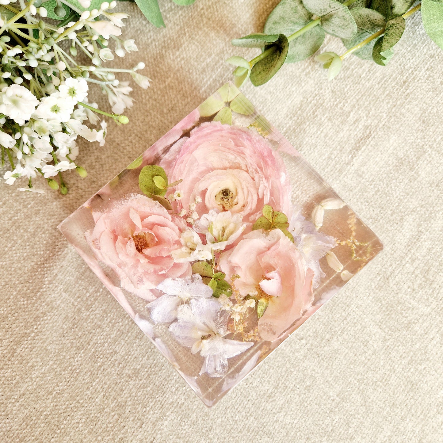 10cm freestanding block, flower preservation wedding bouquet preserved funeral flowers preserved