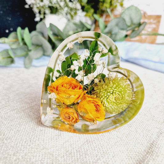 8cm Flower preservation heart.