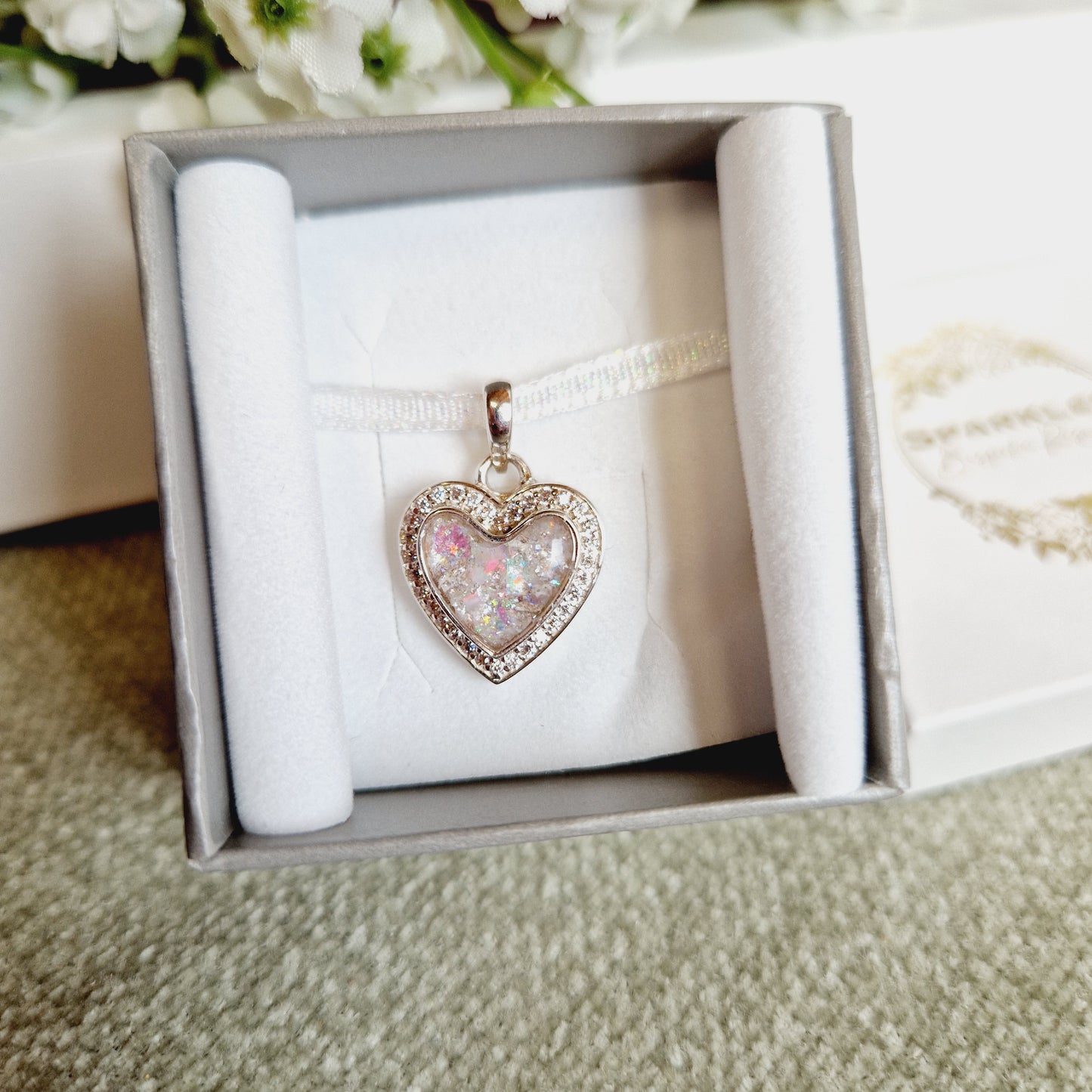 Heart crystal pendant
