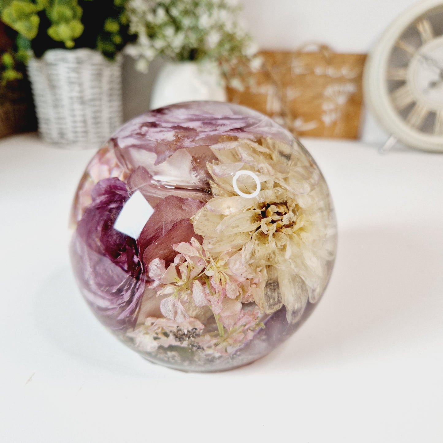 11cm Floral Sphere
