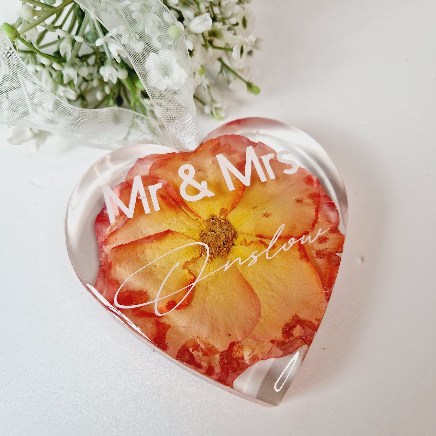 Hanging heart decoration