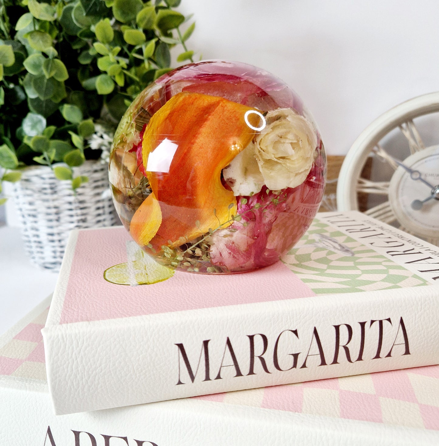 13cm Floral Sphere