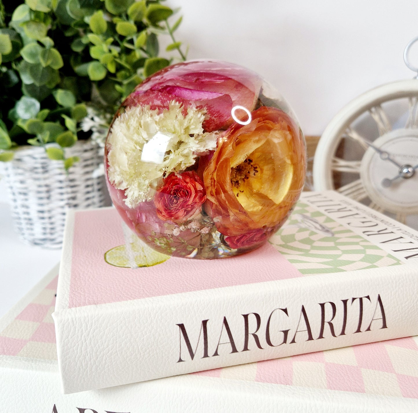 13cm Floral Sphere