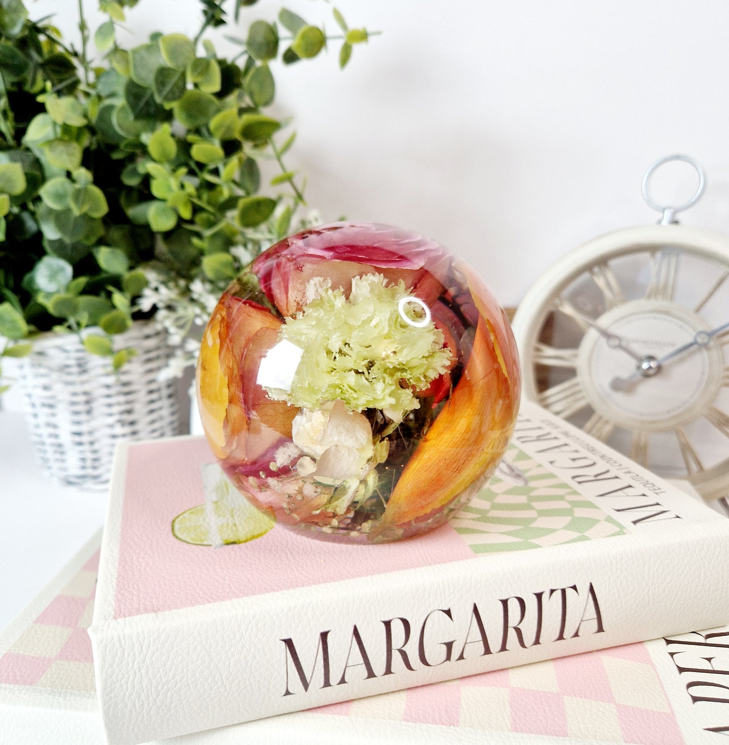 13cm Floral Sphere