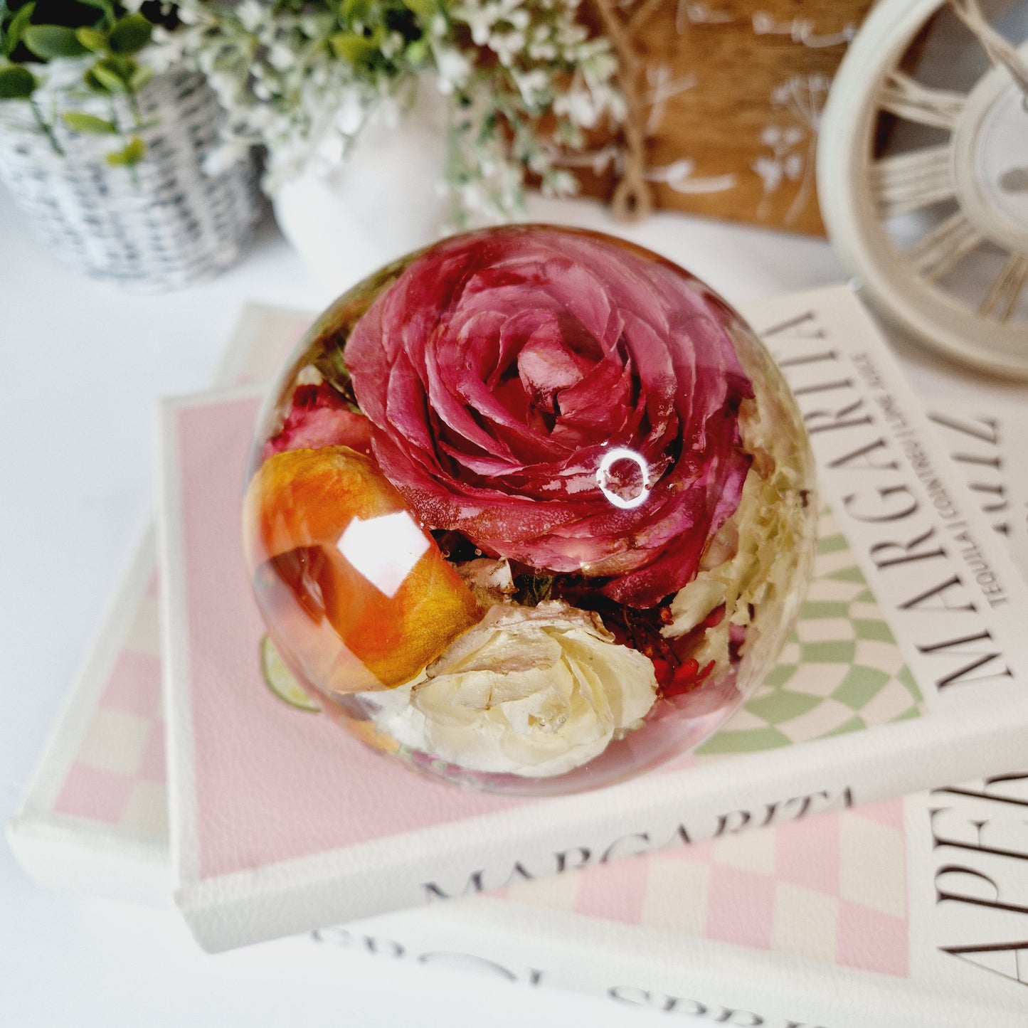 13cm Floral Sphere