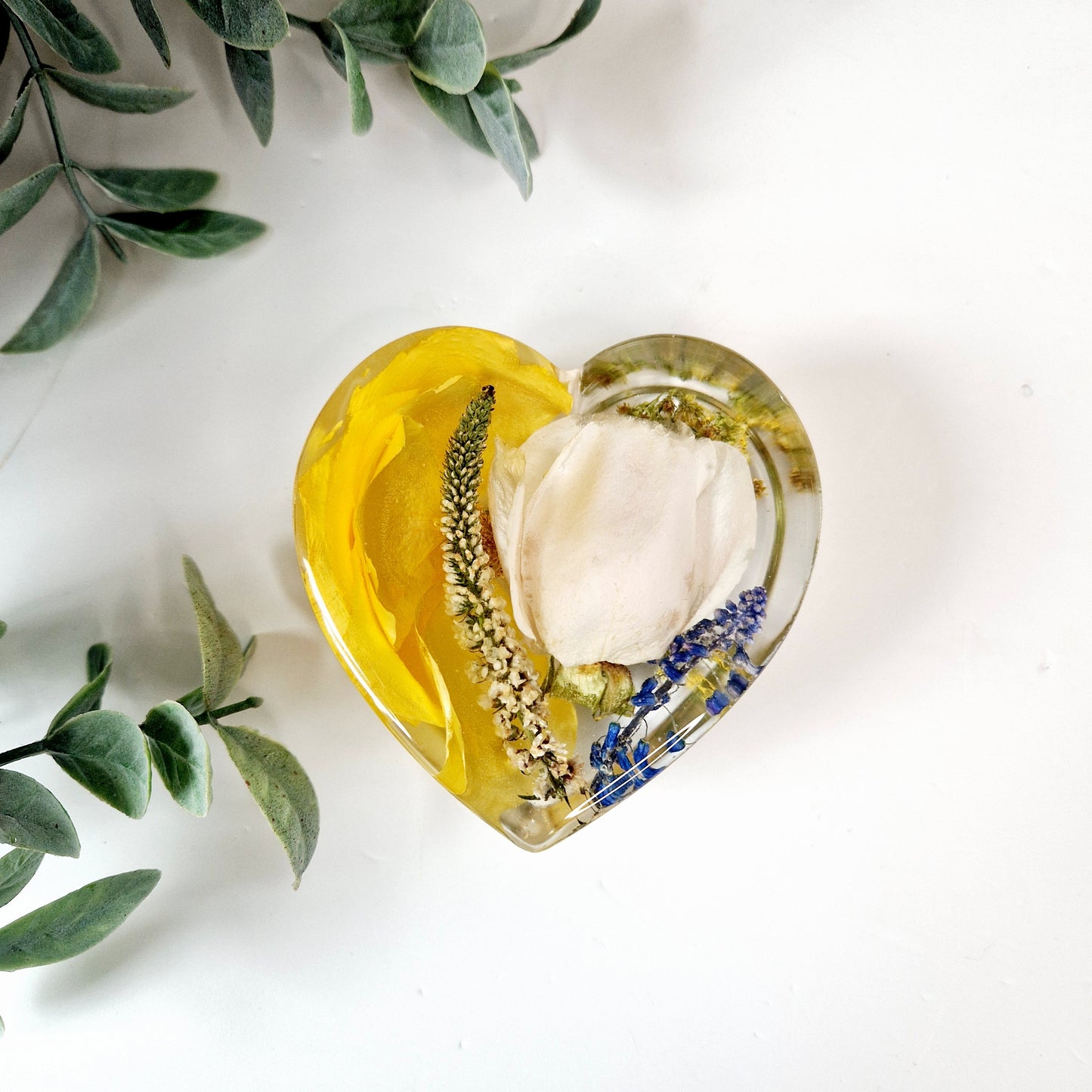 8cm Flower preservation heart.