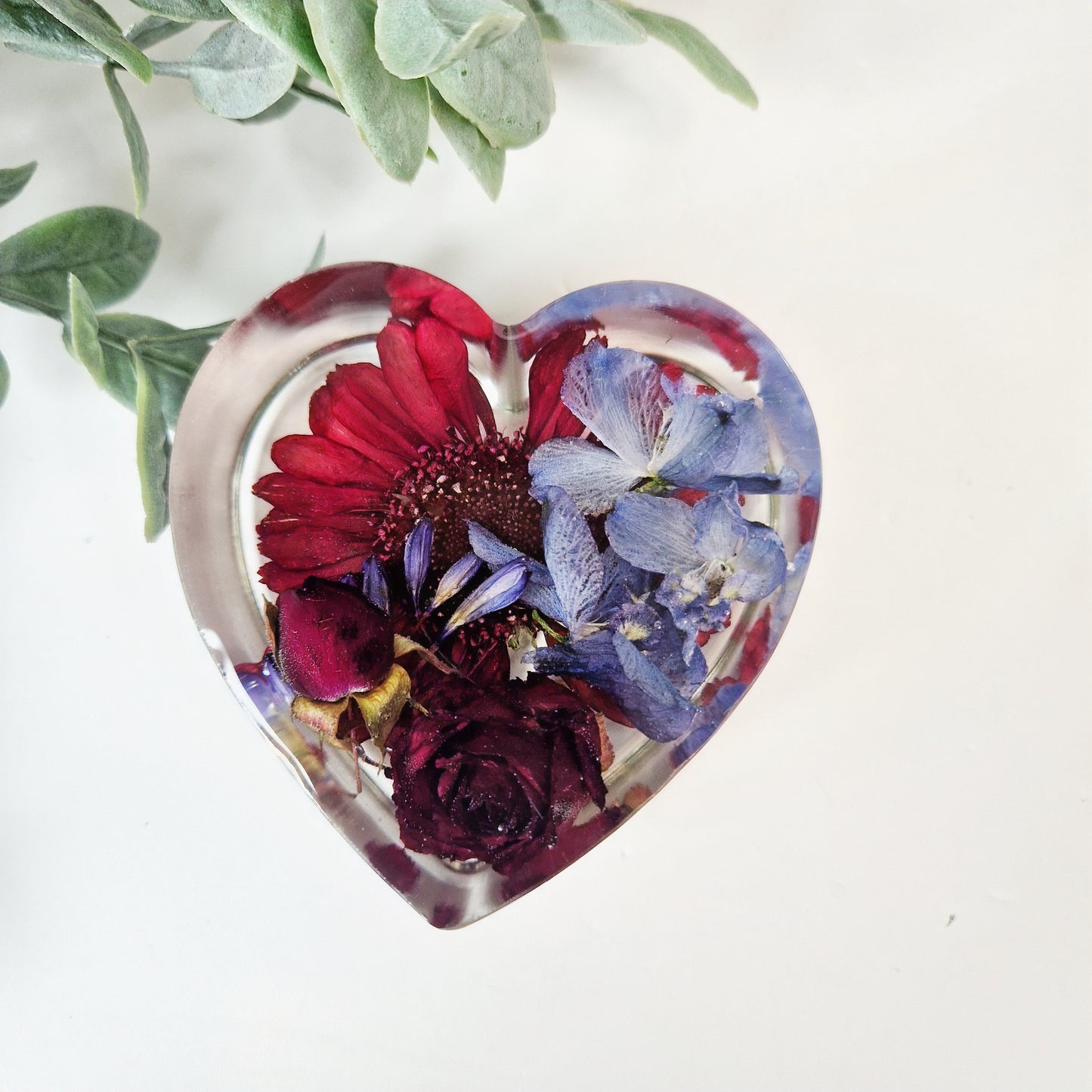 8cm Flower preservation heart.