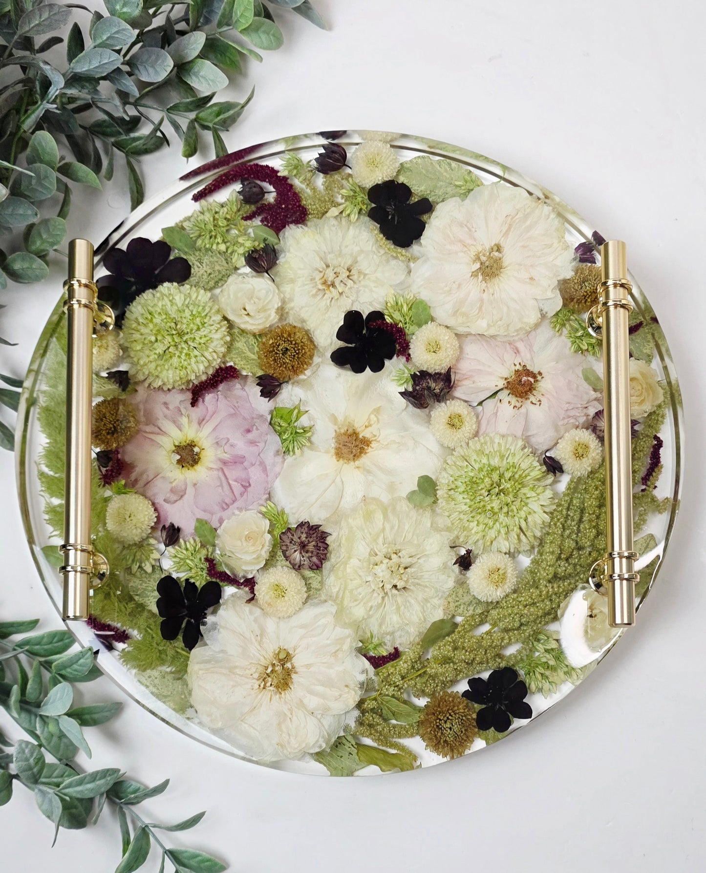 Resin Flower Preservation Tray UK | 33cm Wedding Keepsake Tray