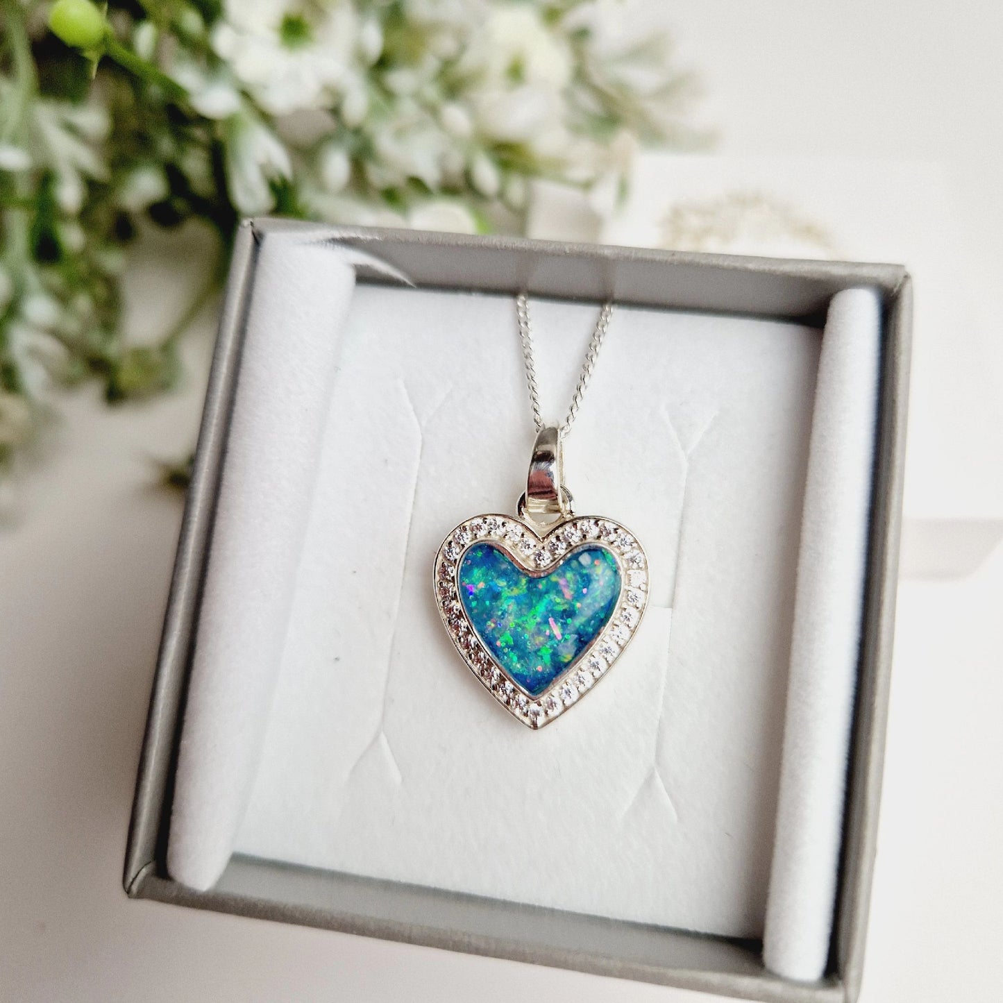 Heart crystal pendant