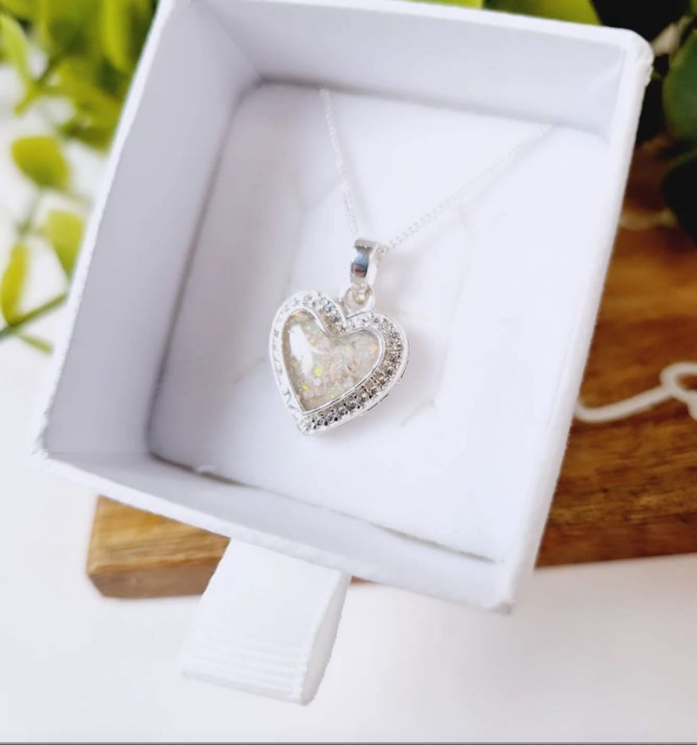 Heart crystal pendant