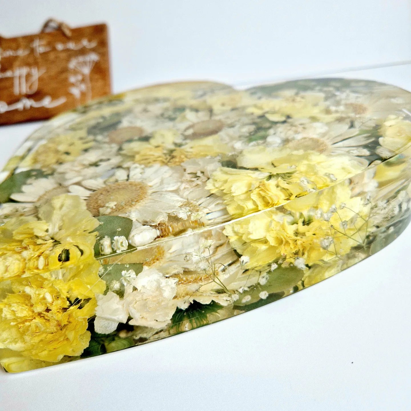 25cm Freestanding Floral Heart