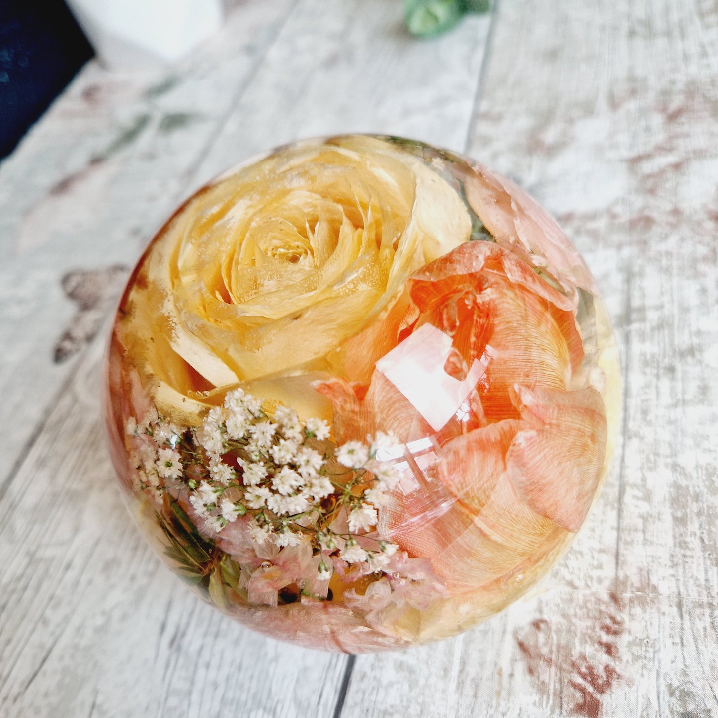 13cm Floral Sphere