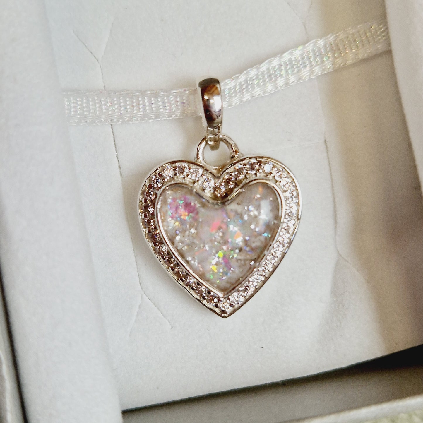 Heart crystal pendant