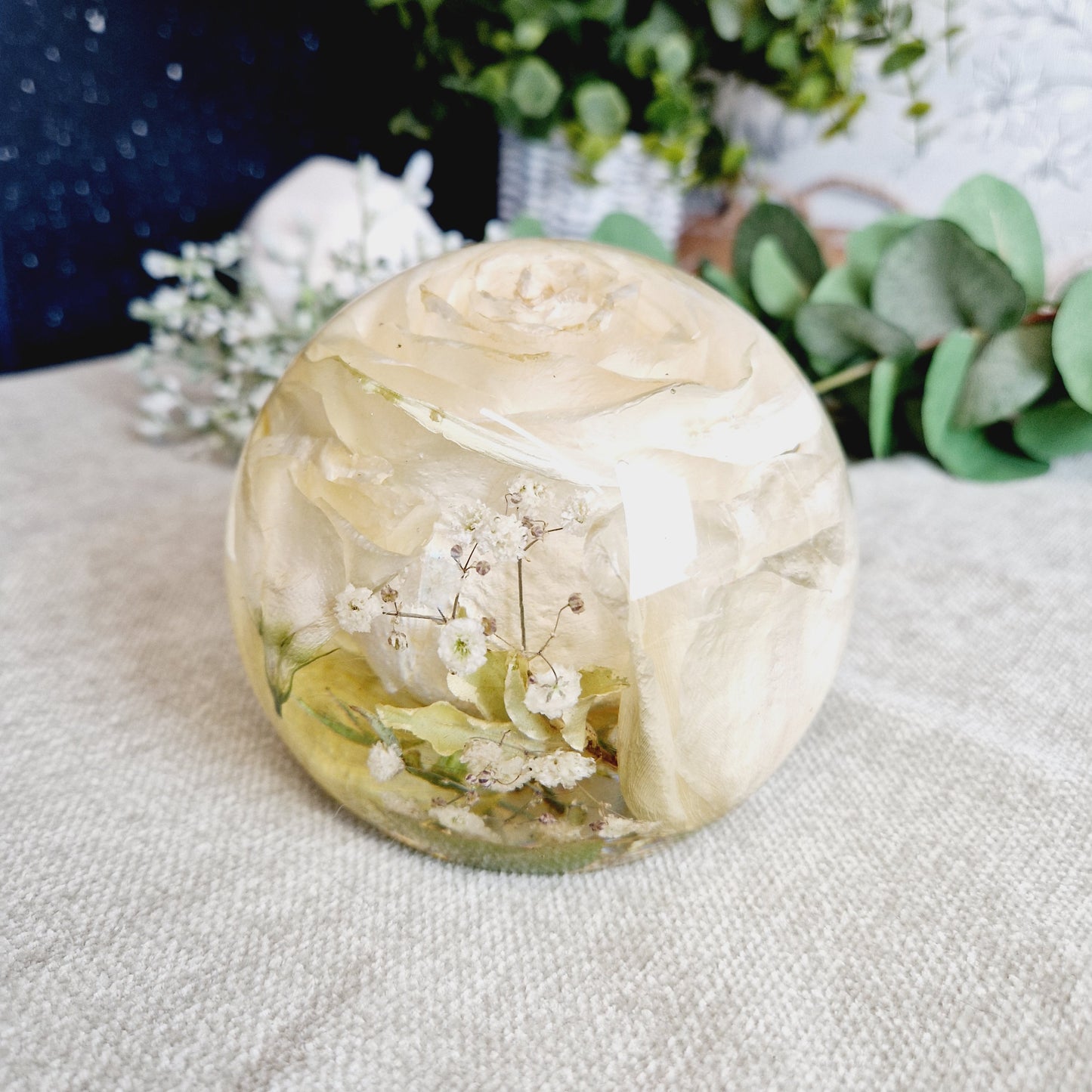 11cm Floral Sphere