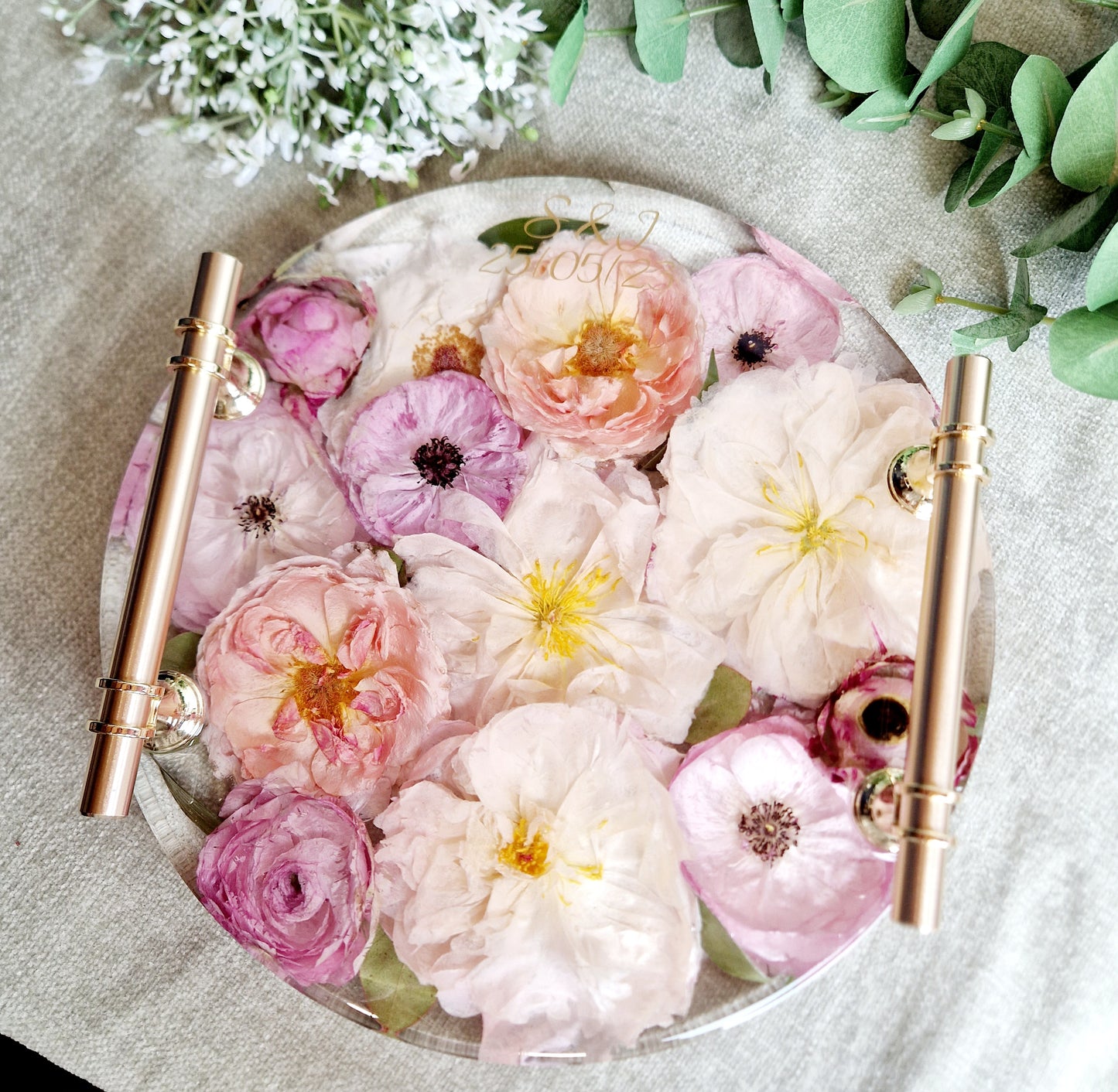 30cm Floral Round Tray