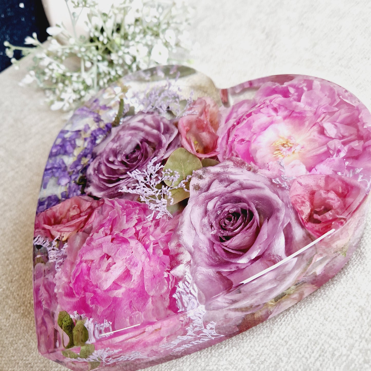 20cm Freestanding  Floral Heart