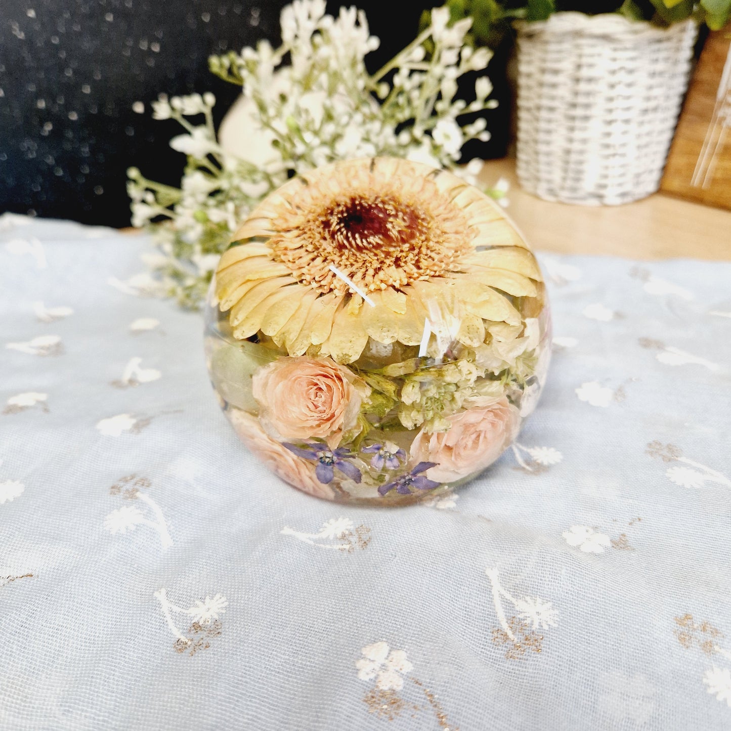 11cm Floral Sphere