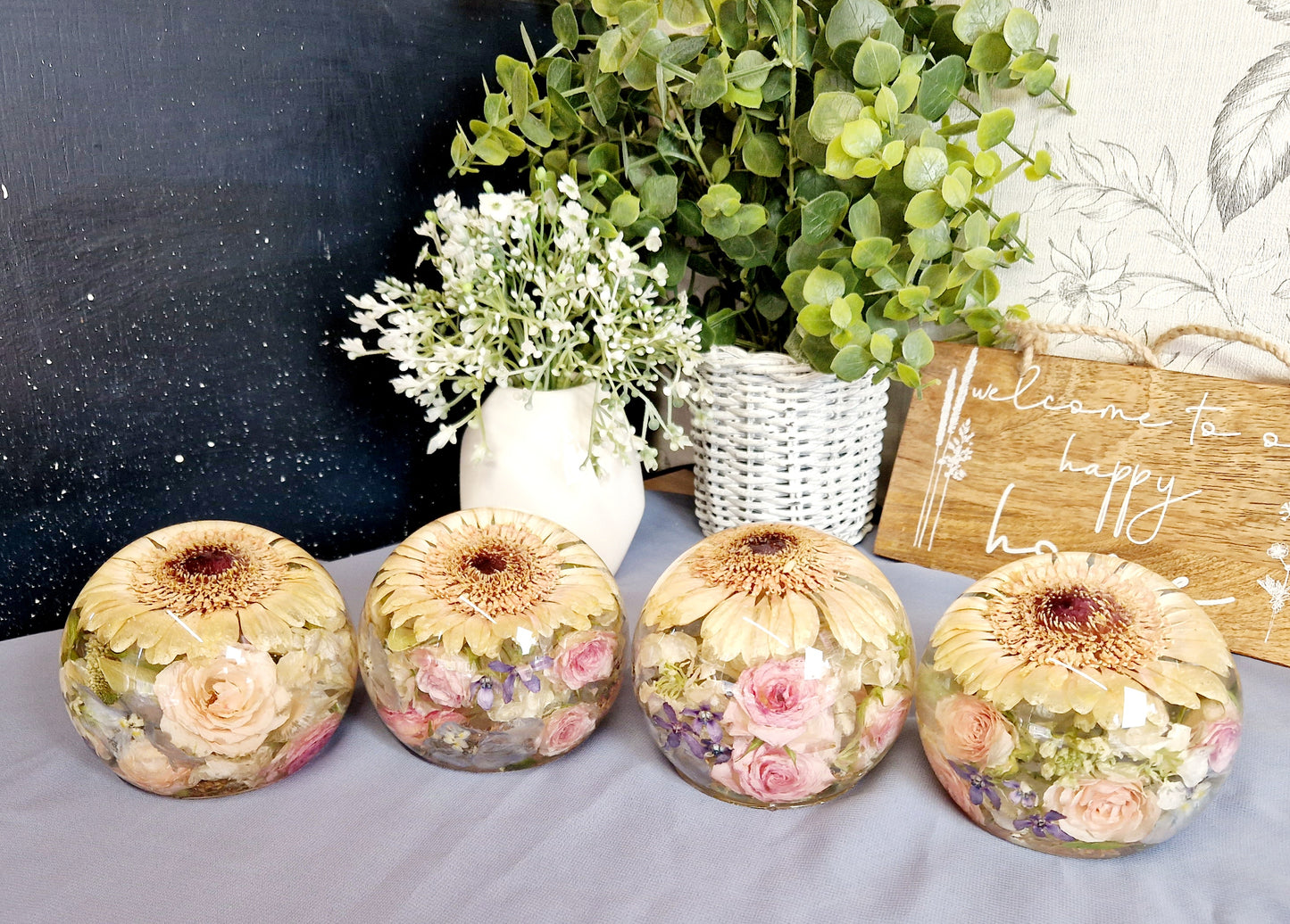 11cm Floral Sphere