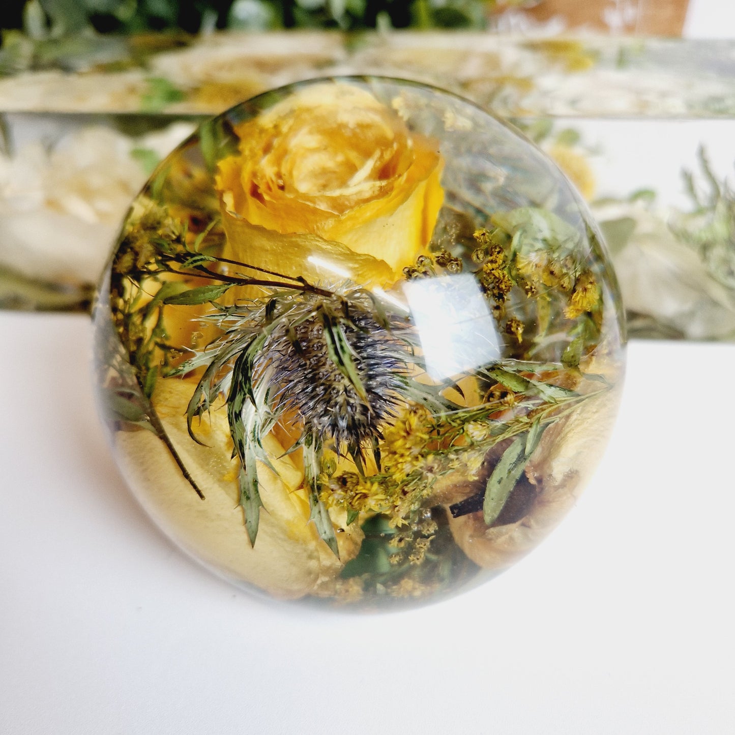 11cm Floral Sphere