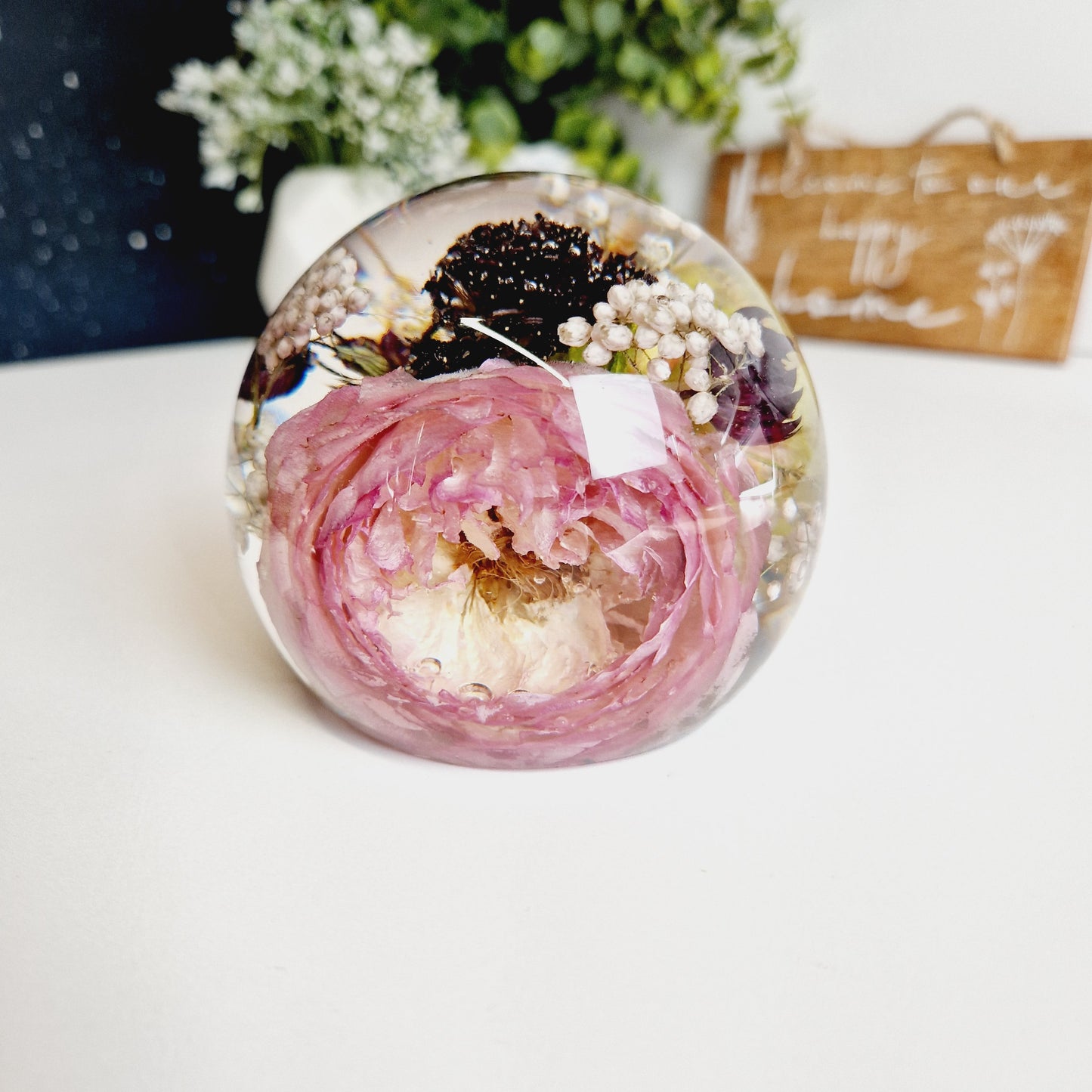 11cm Floral Sphere