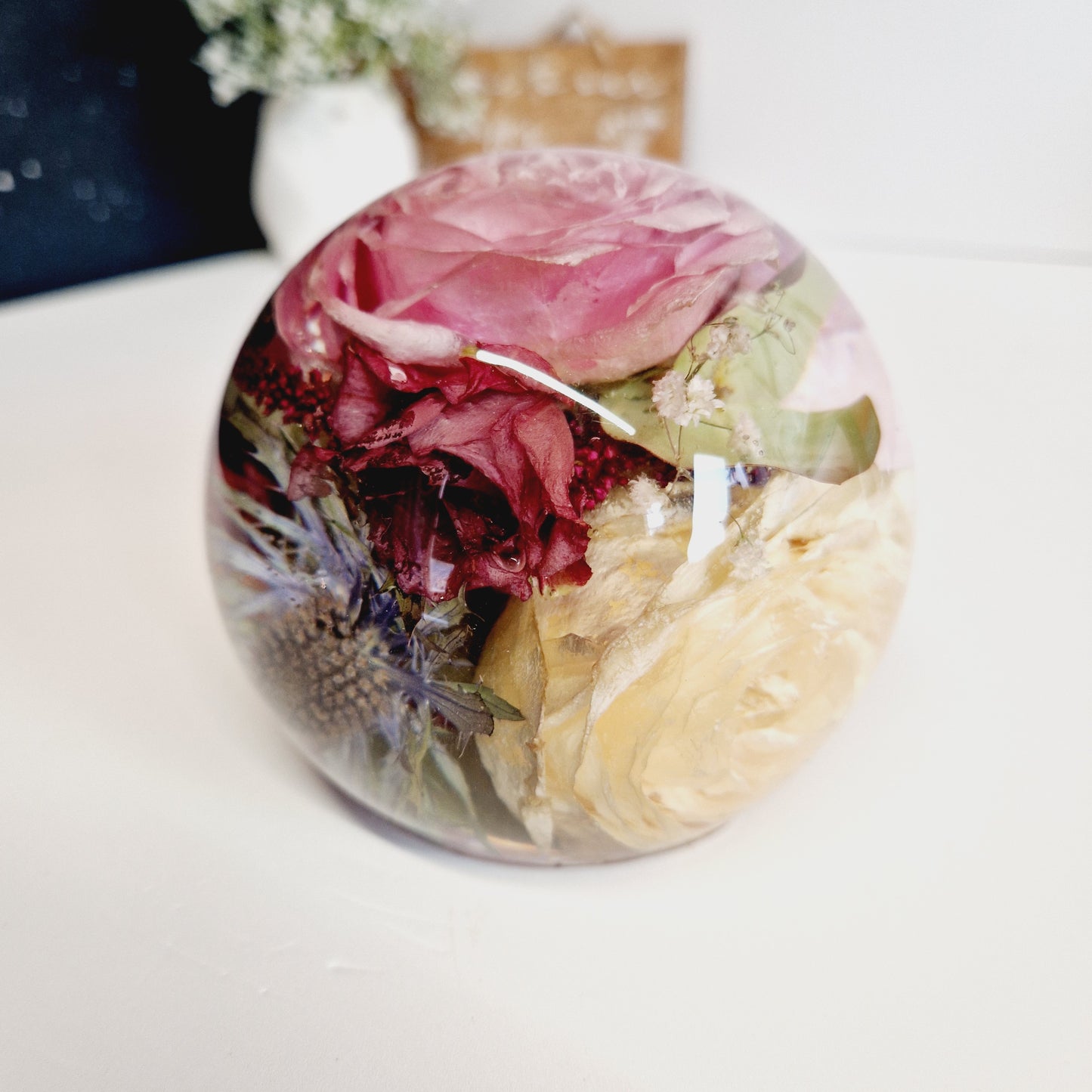 11cm Floral Sphere