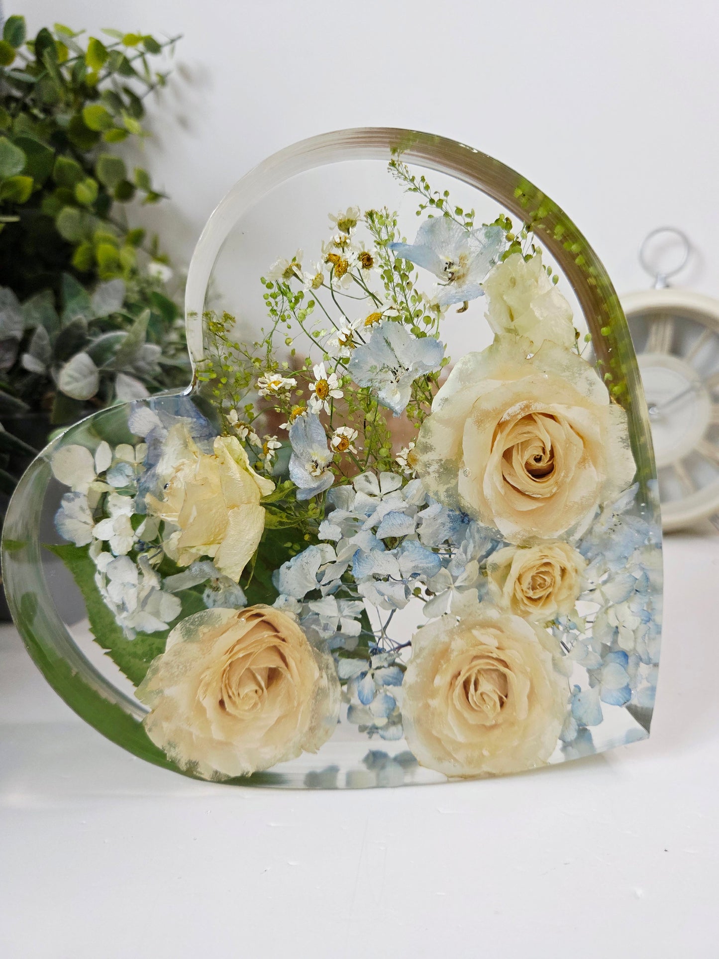 25cm Freestanding  Floral Heart