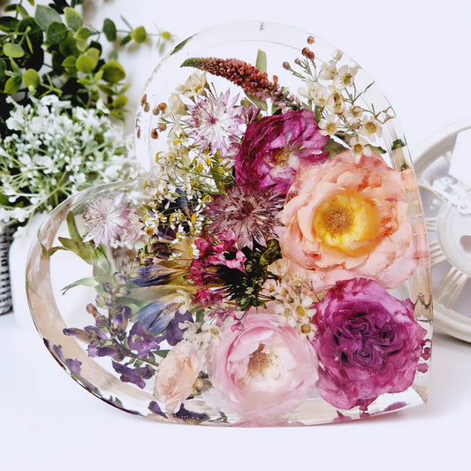 20cm Freestanding  Floral Heart