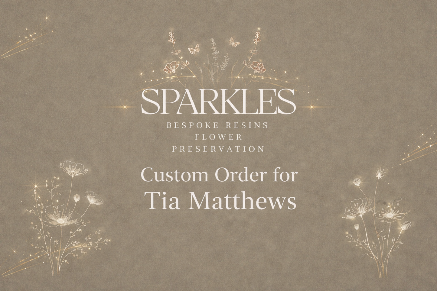 Custom order for Tia Matthews