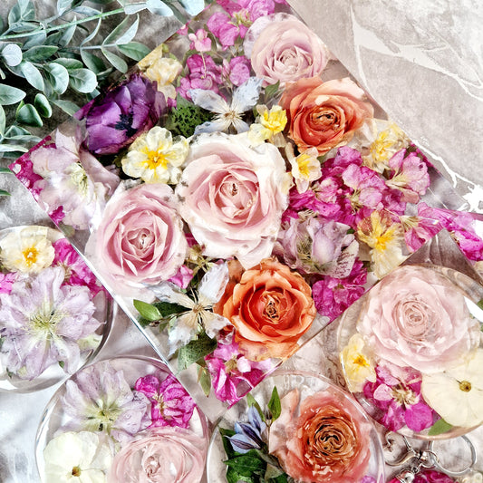 25cm Wedding Flower Preservation Square Block UK