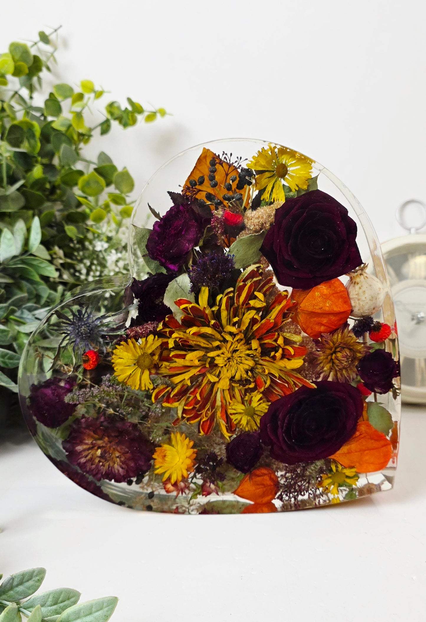20cm Freestanding  Floral Heart