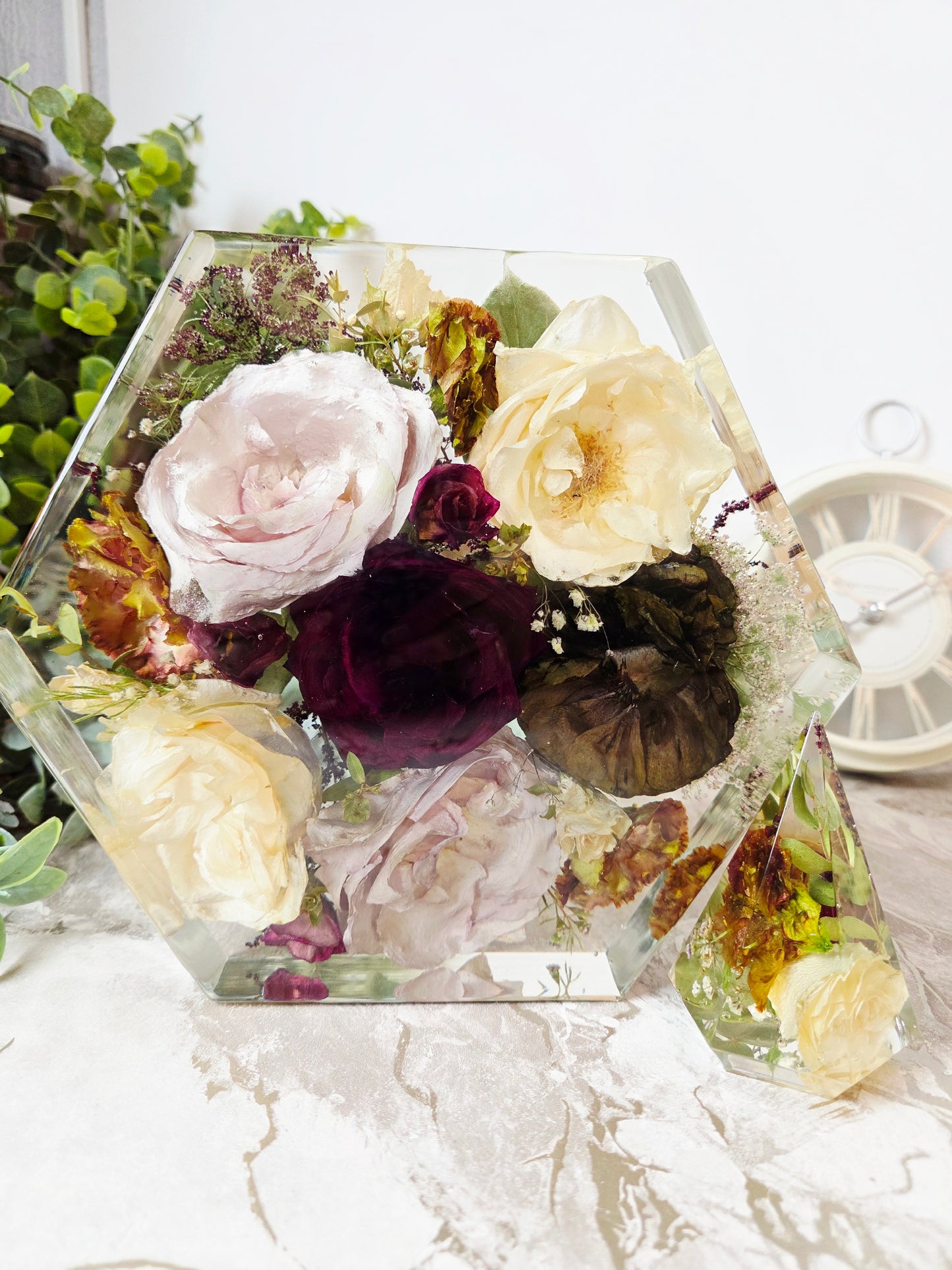 20cm Wedding Flower Preservation Hexagon UK