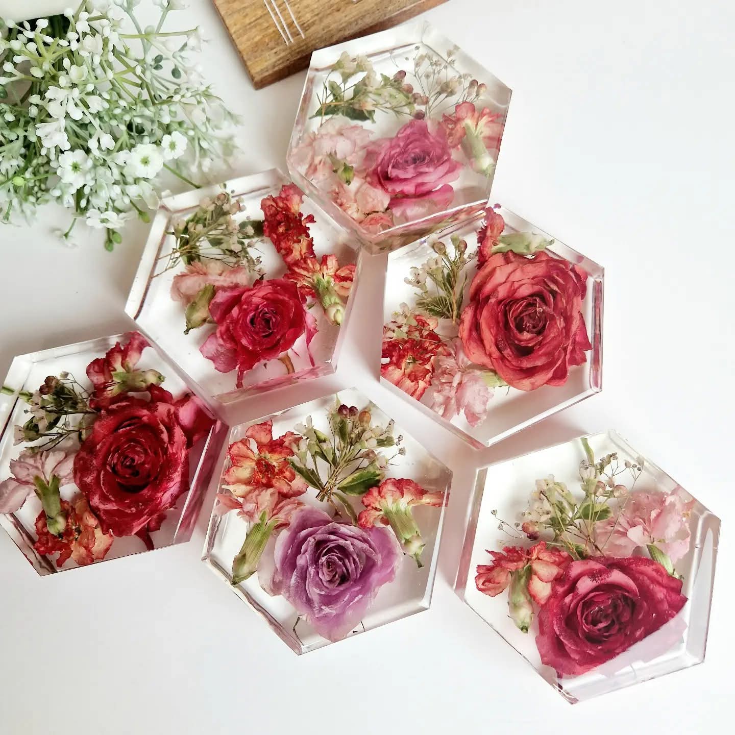 10cm x 3cm hexagon