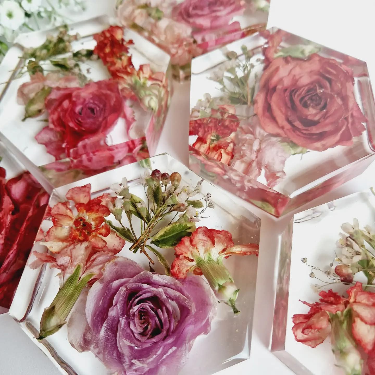 10cm x 3cm hexagon