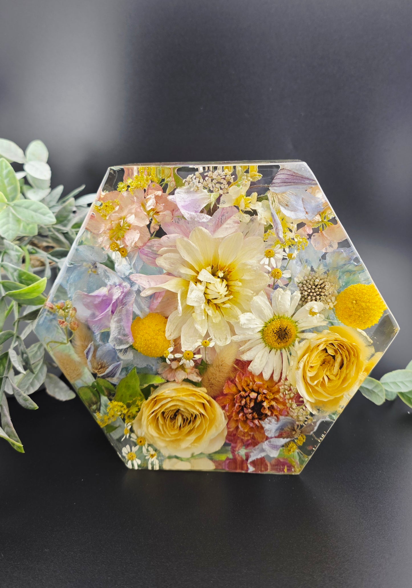 20cm Wedding Flower Preservation Hexagon UK