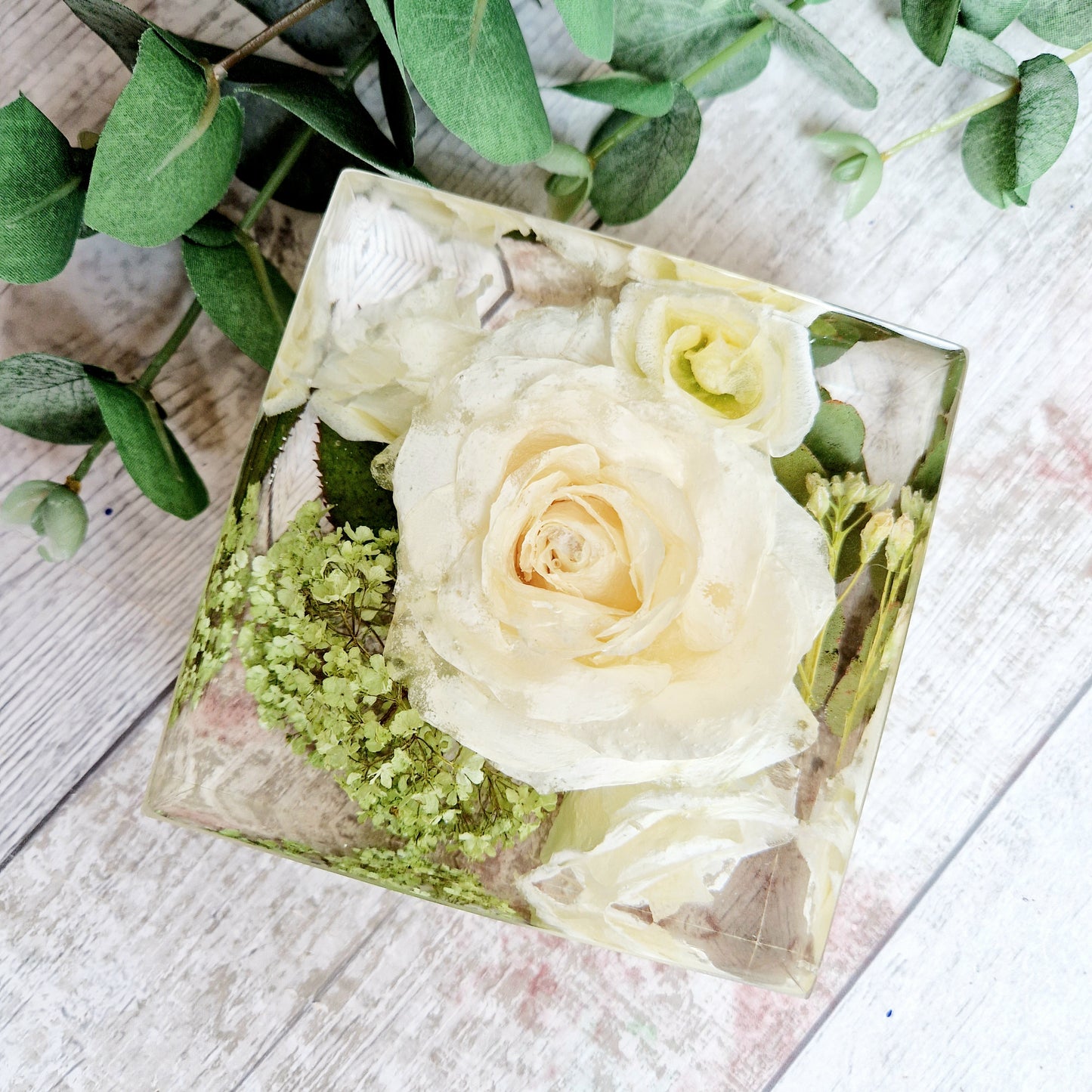 10cm  freestanding block, flower preservation wedding bouquet preserved funeral flowers preserved