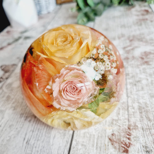 13cm Floral Sphere