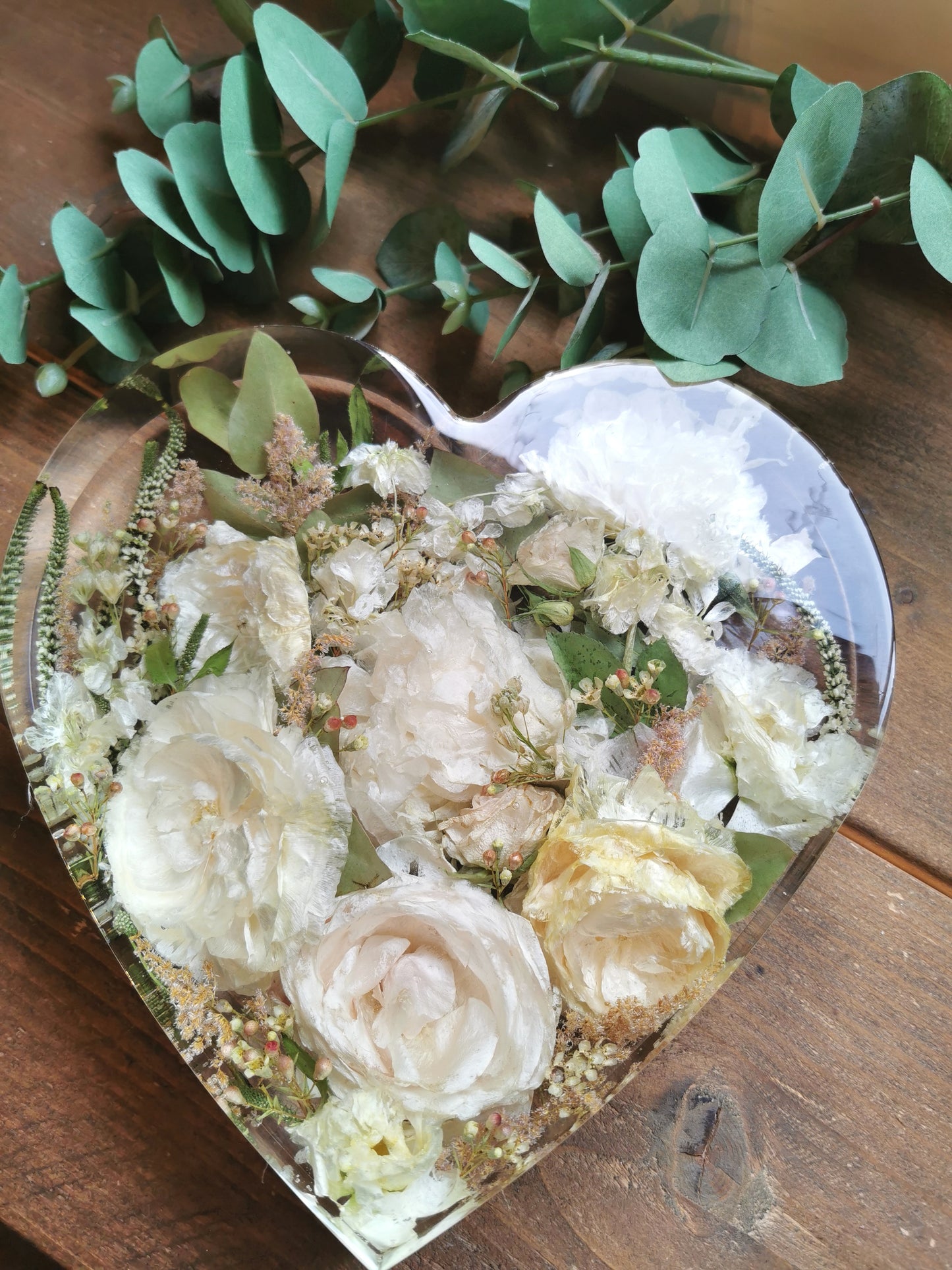 25cm Freestanding  Floral Heart