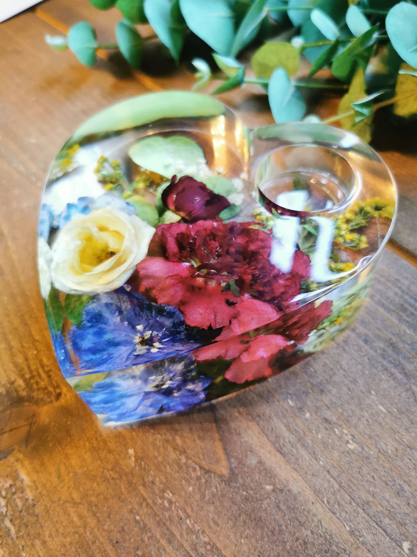 15cm Floral  Tea Light Holder